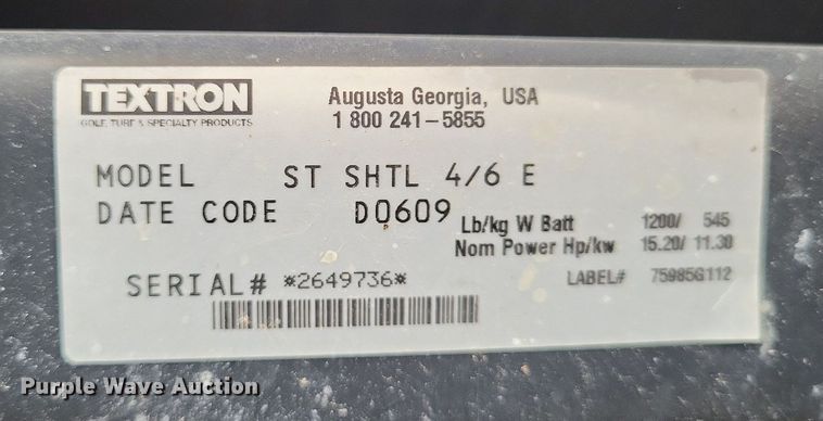image for item LS9570 2009 Ez-go ST Express  golf cart