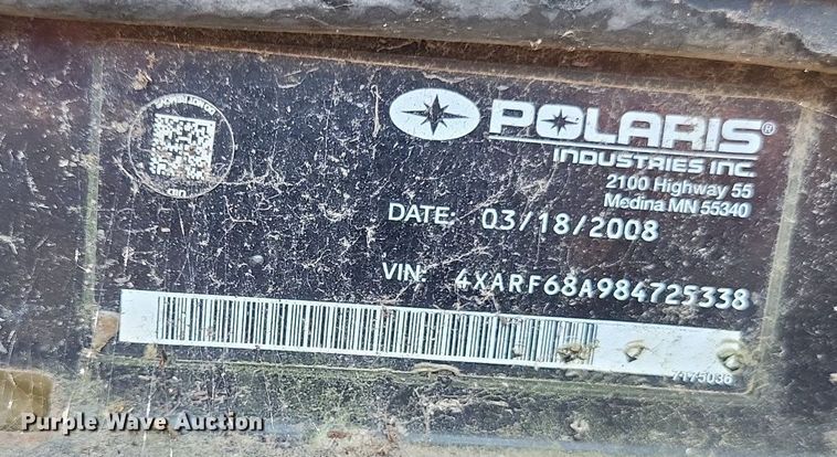 image for item LS9571 2008 Polaris Ranger 6x6  utility vehicle