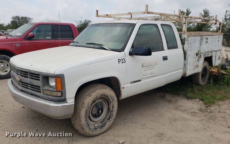image for item LT9742 1996 Chevrolet C2500  Ext. Cab utility bed pickup truck
