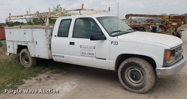 image for item LT9742 1996 Chevrolet C2500  Ext. Cab utility bed pickup truck