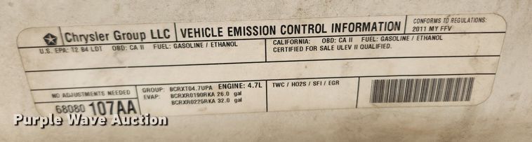 image for item LX9598 2011 Dodge Ram 1500  pickup truck