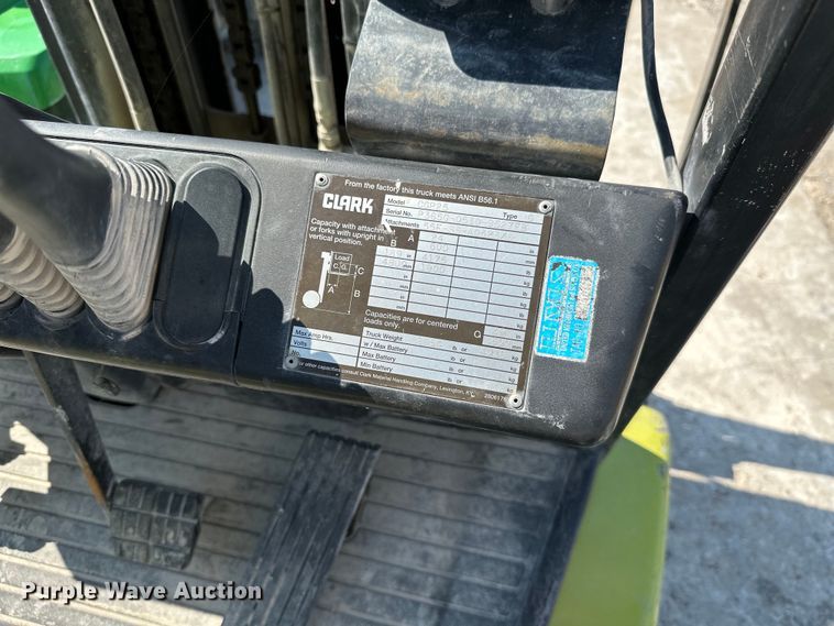 image for item MB9655 Clark CGP25  forklift