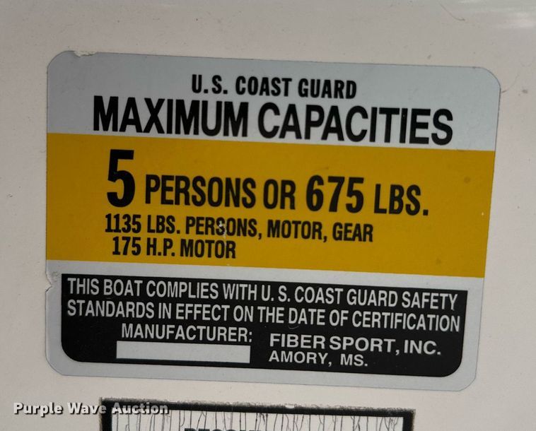 image for item MB9685 2001 Sprint 289FS  boat