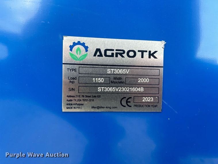 image for item MC9991 2023 Agrotk ST3065V  storage building