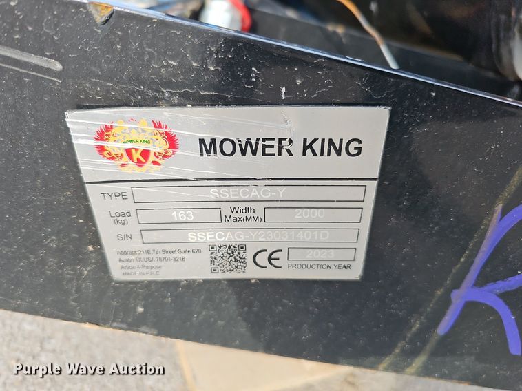 image for item MD9906 2023 Mower King SSECAG-Y  skid steer auger