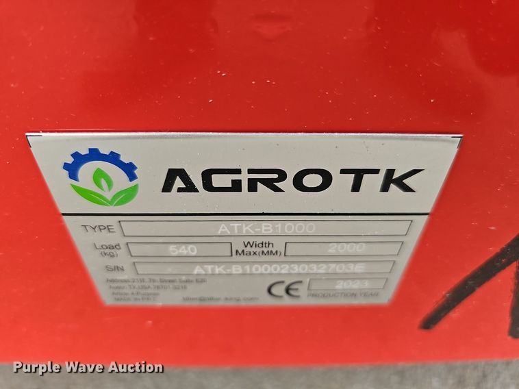 image for item MD9912 2023 Agrotk ATK-B1000  two post automotive lift