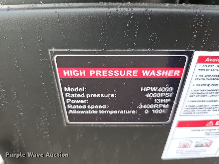 image for item MD9913 AGT Industrial HPW4000  hot pressure washer