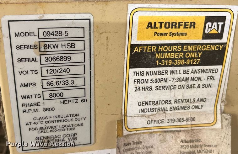 image for item MG9330 Generac 09428-5  generator