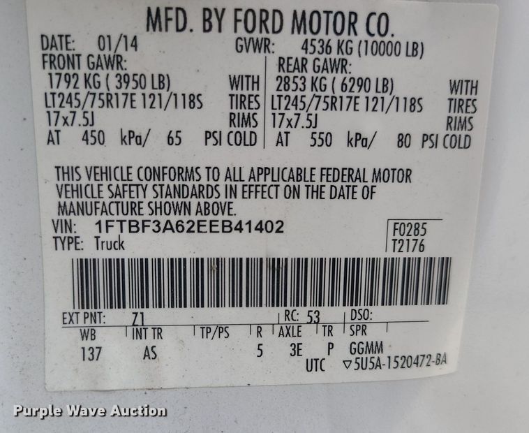 image for item MO9950 2014 Ford F350 Super Duty  pickup truck