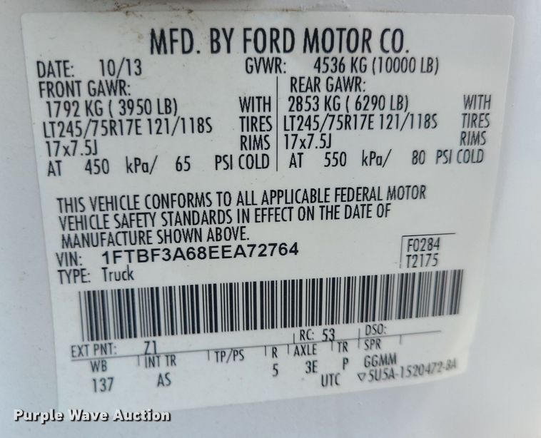 image for item MO9953 2014 Ford F350 Super Duty  pickup truck