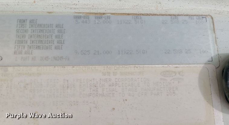 image for item MO9969 1999 Sterling L-Line  dump truck