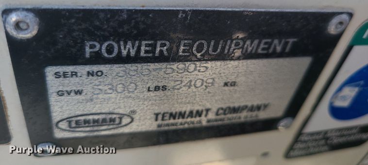 image for item MO9995 Tennant  sweeper