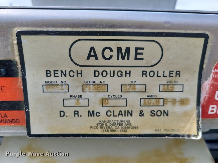 image for item MQ9535 (2) Acme MRS11 dough rollers