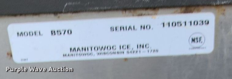 image for item MQ9536 Manitowoc B570  ice maker