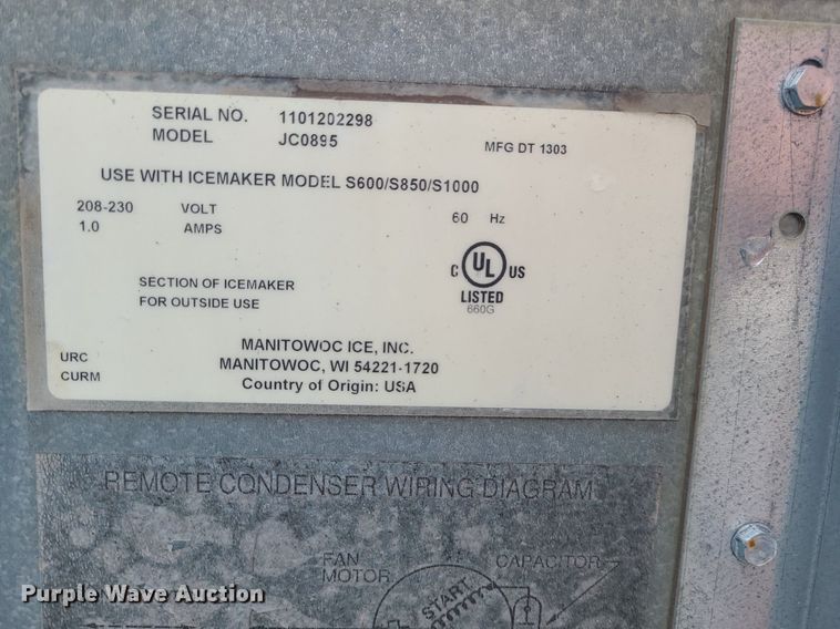 image for item MQ9536 Manitowoc B570  ice maker