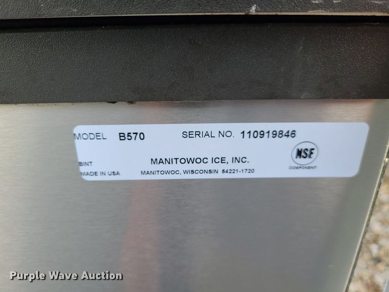 image for item MQ9537 (2) Manitowoc B570 ice makers