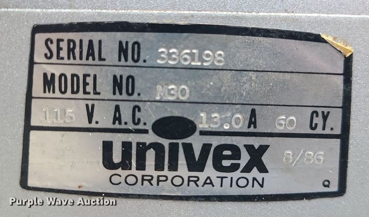 image for item MQ9541 Univex N30  mixer