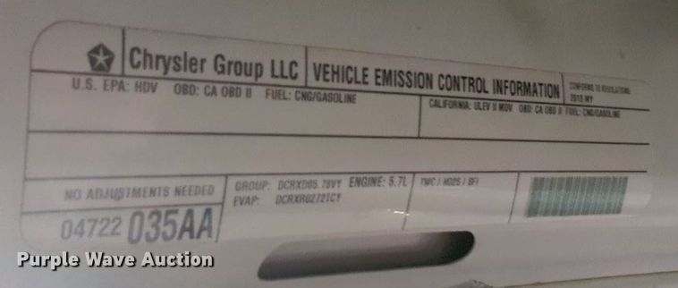 image for item MY9398 2013 Dodge Ram 2500  Crew Cab pickup truck