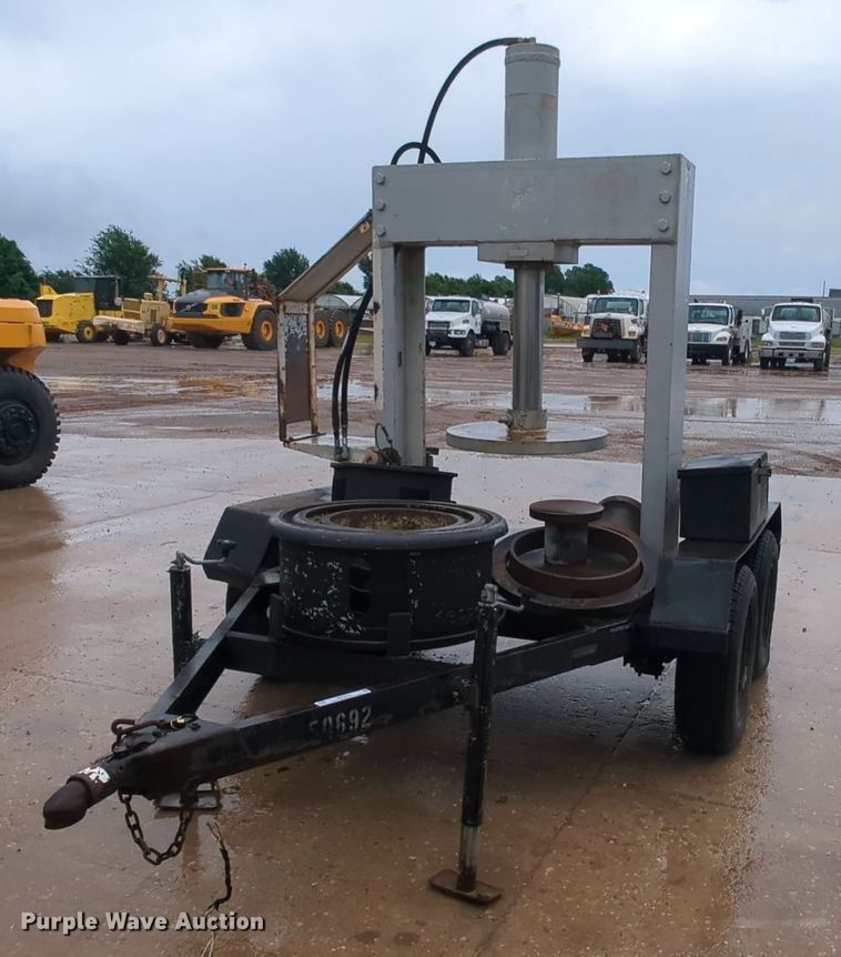 image for item MY9467 Shop built hydraulic press trailer