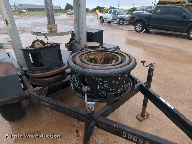 image for item MY9467 Shop built hydraulic press trailer