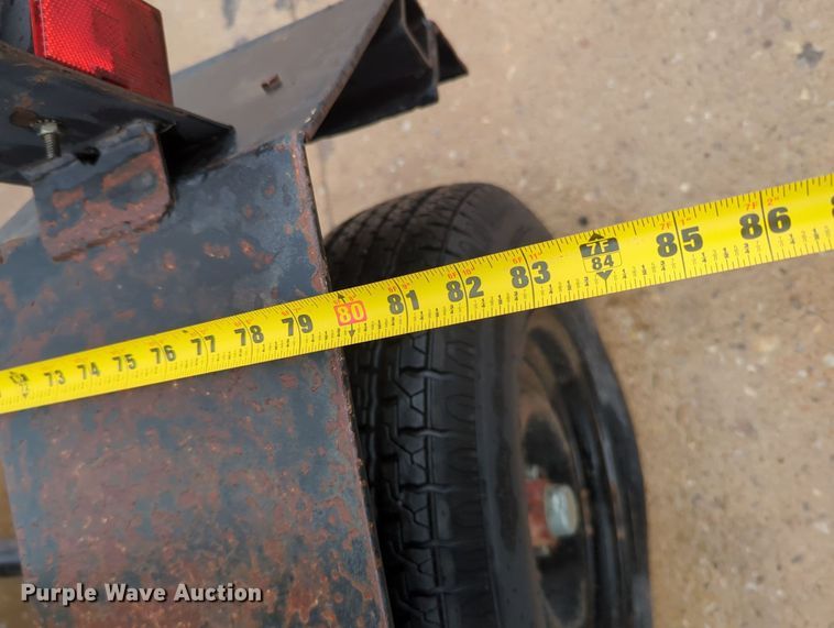 image for item MY9467 Shop built hydraulic press trailer