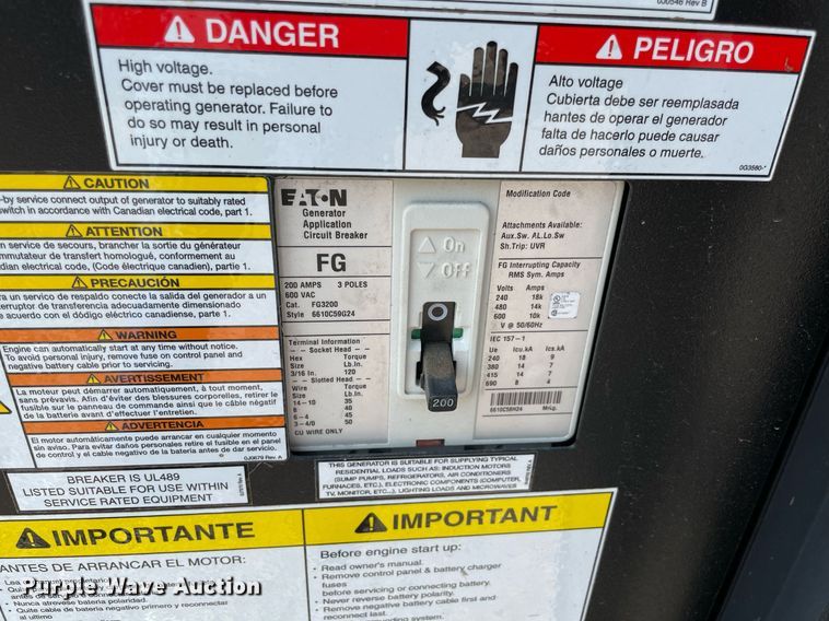 image for item NB9039 Generac Industrial Power  generator