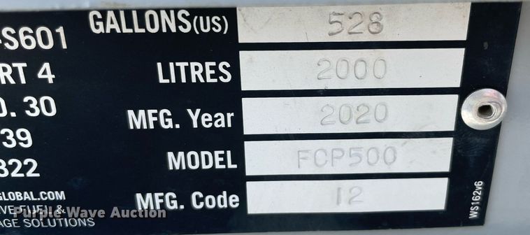 image for item NB9043 Fuel Cube FCP500  diesel fuel tank