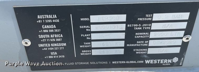 image for item NB9043 Fuel Cube FCP500  diesel fuel tank