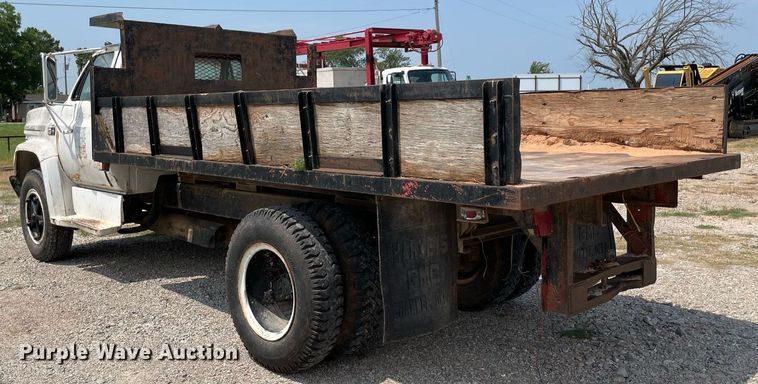 image for item NB9045 1985 Chevrolet 70  dump flatbed truck