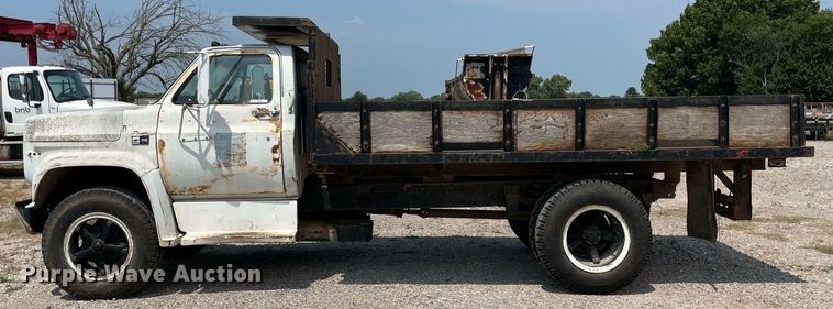 image for item NB9045 1985 Chevrolet 70  dump flatbed truck