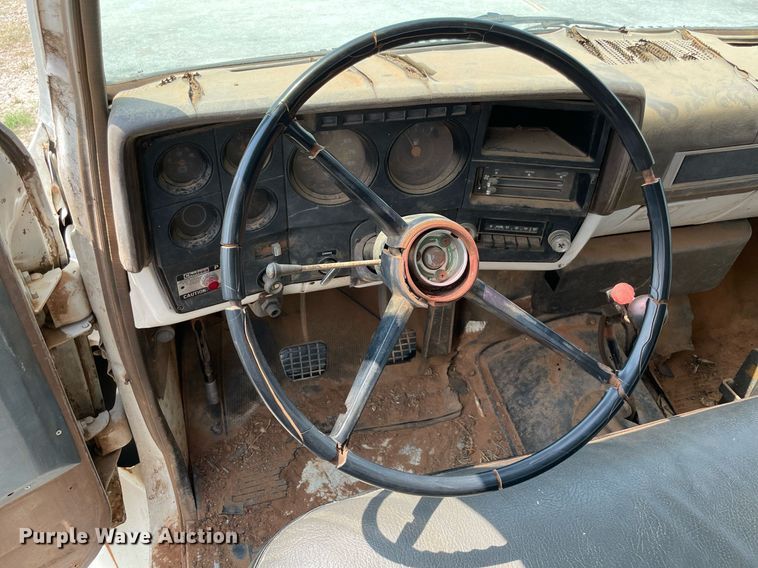 image for item NB9045 1985 Chevrolet 70  dump flatbed truck