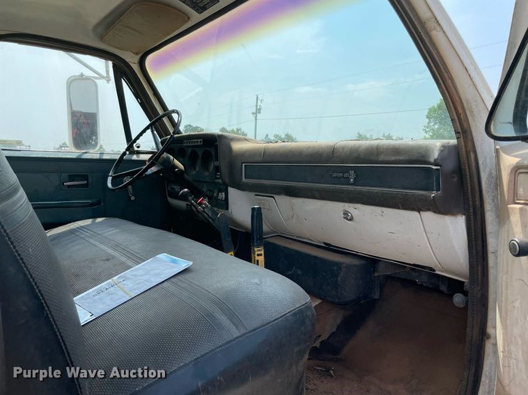 image for item NB9045 1985 Chevrolet 70  dump flatbed truck