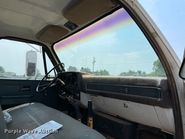 image for item NB9045 1985 Chevrolet 70  dump flatbed truck