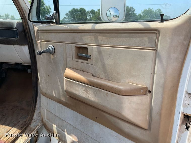 image for item NB9045 1985 Chevrolet 70  dump flatbed truck