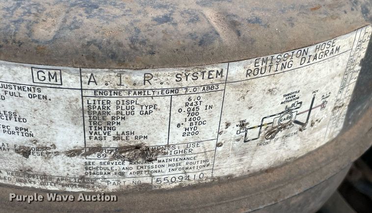 image for item NB9045 1985 Chevrolet 70  dump flatbed truck