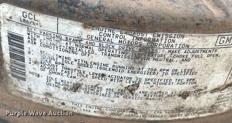 image for item NB9045 1985 Chevrolet 70  dump flatbed truck