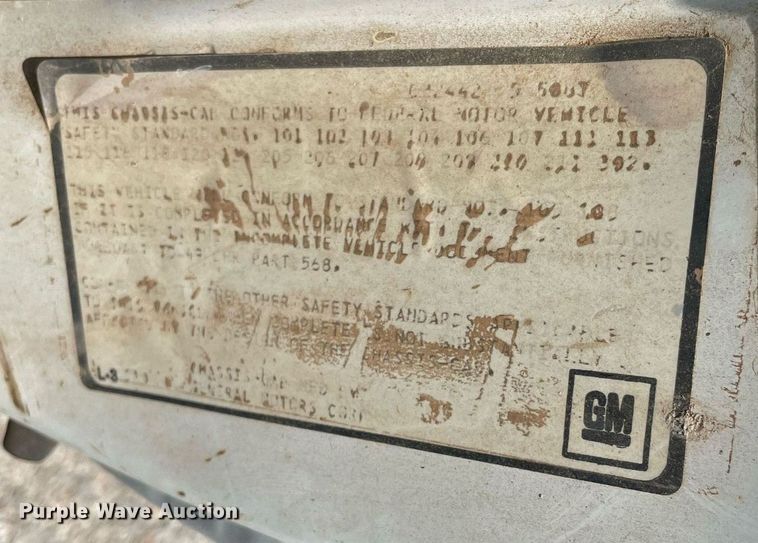 image for item NB9045 1985 Chevrolet 70  dump flatbed truck