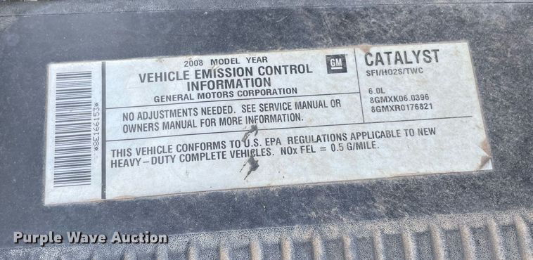 image for item NB9050 2008 Chevrolet 2500HD  Ext. Cab pickup truck