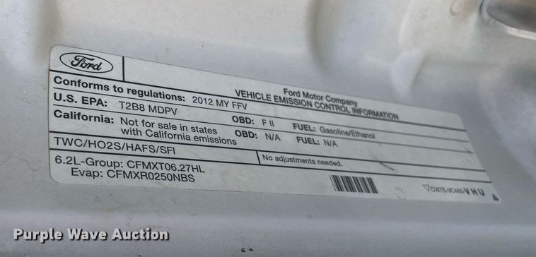 image for item NB9053 2012 Ford F250 Super Duty  Crew Cab pickup truck