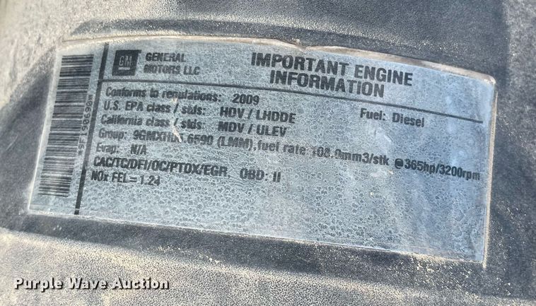 image for item NB9056 2009 Chevrolet Silverado 3500HD  flatbed pickup truck