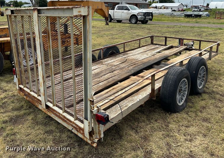 image for item NE9046 Shop built  equipment trailer