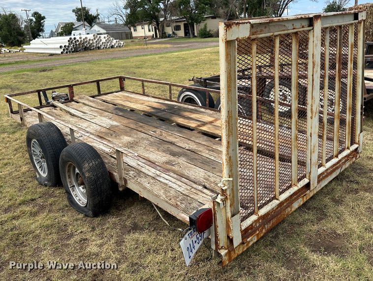 image for item NE9046 Shop built  equipment trailer