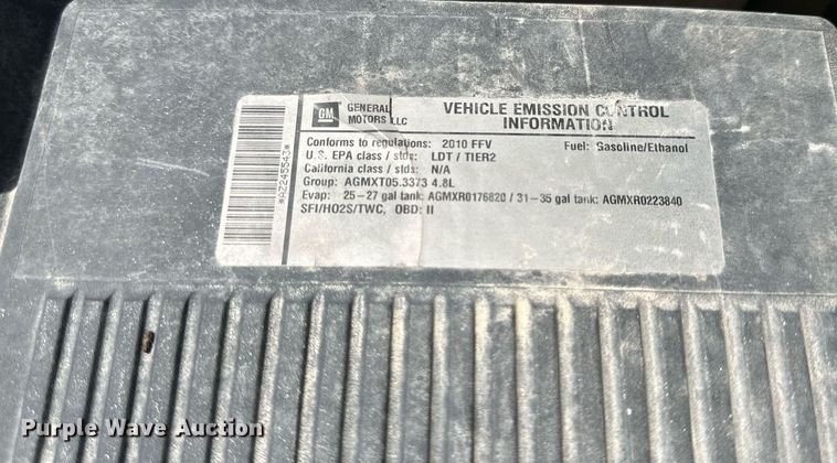 image for item NP9832 2010 Chevrolet Silverado 1500  Ext. Cab pickup truck