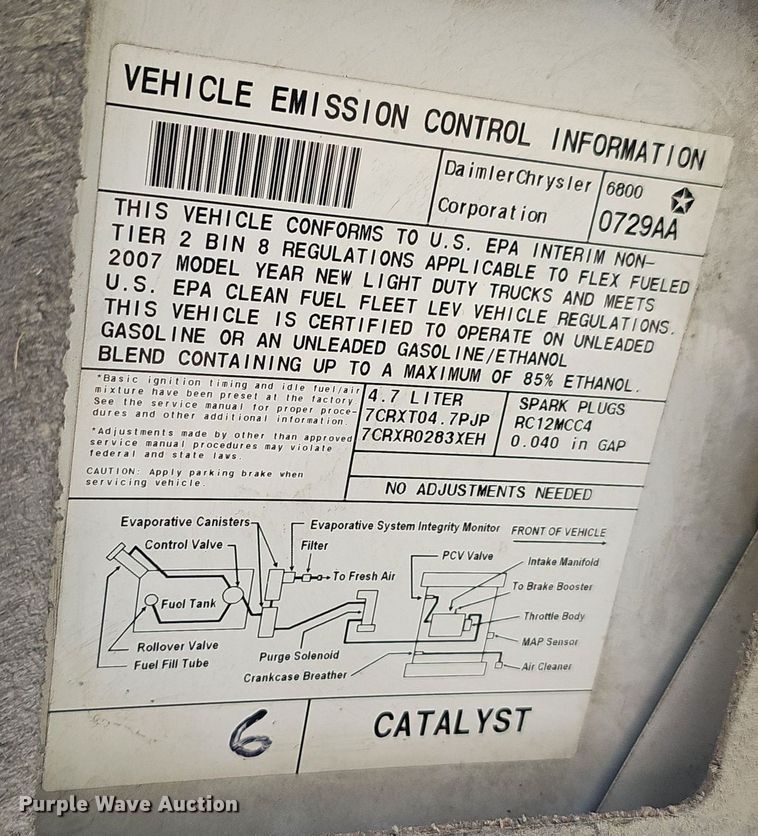 image for item NT9700 2007 Dodge Ram 1500  pickup truck