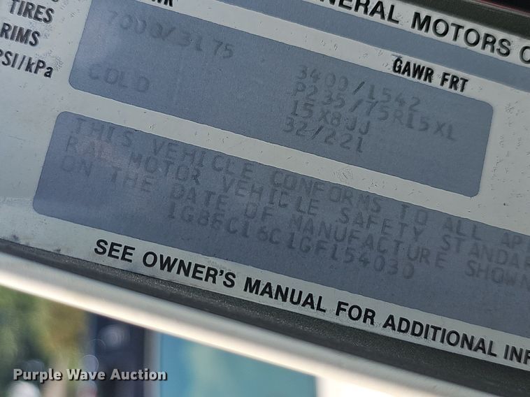 image for item NT9701 Chevrolet K20  pickup truck