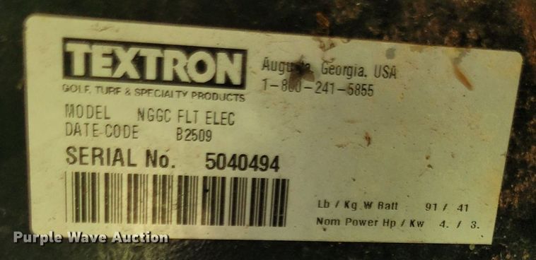 image for item NX9639 2009 EZ GO  golf cart