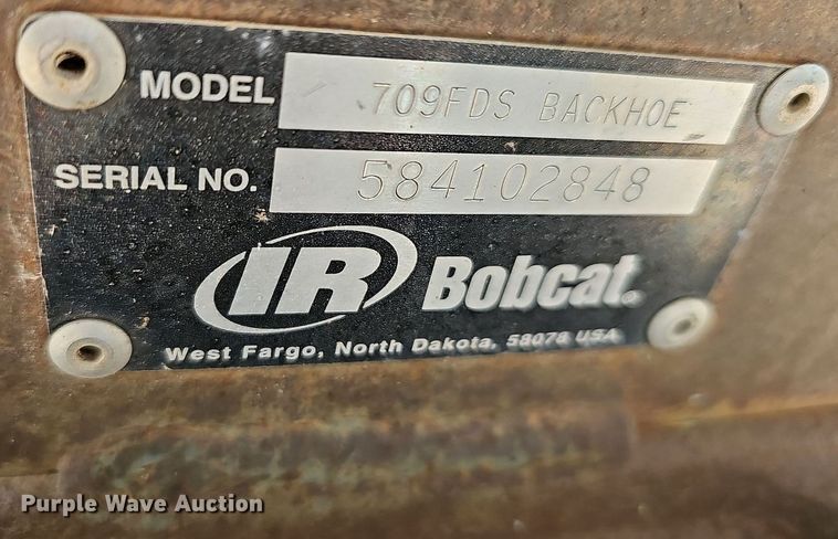 image for item NX9683 Bobcat 709FDS  skid steer backhoe