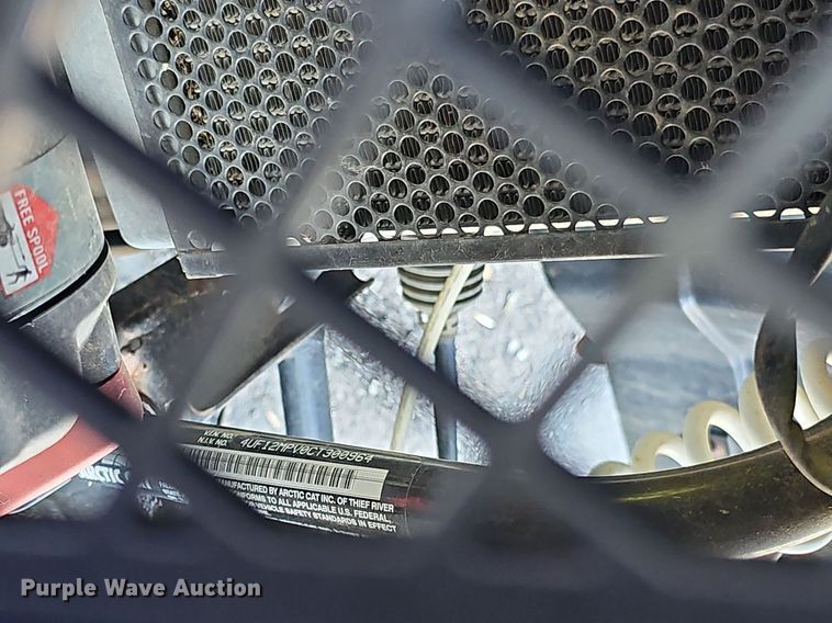 image for item NX9684 2012 Arctic Cat  utility vehicle