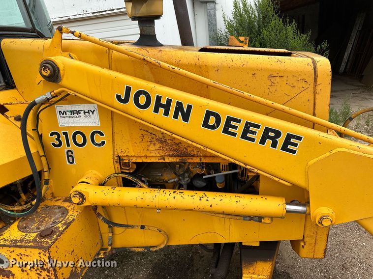 image for item NY9217 1988 John Deere 310C  backhoe