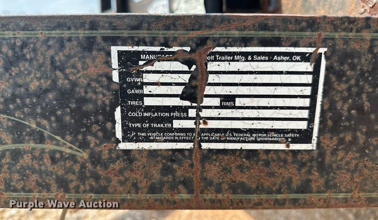 image for item OG9079 2011 Holt Trailer Mfg.  utility trailer